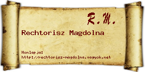 Rechtorisz Magdolna névjegykártya